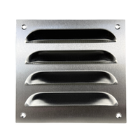 Kratka Osłonka wentylacyjna prostokątna Z SIATKĄ aluminiowa NWM 100 110x105 mm