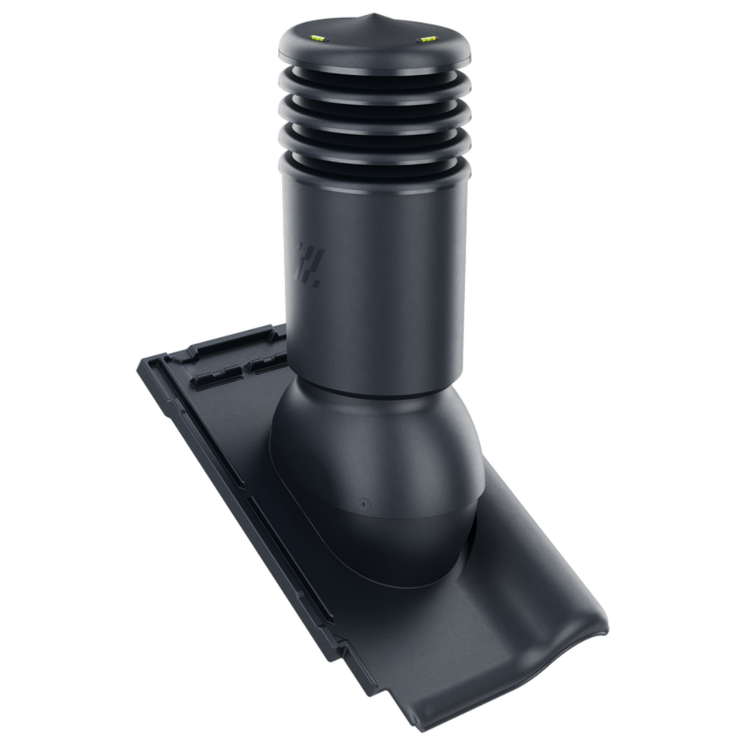 Kominek wentylacyjny IZOLOWANY do dachówki ALEGRA 9 ANTRACYT MATOWA/ANGOBA fi150