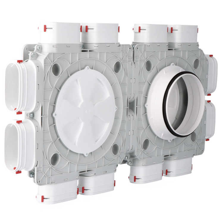 Skrzynka rozdzielcza - Rekuperacja - System Owalny FLAT 12x52 / 160mm