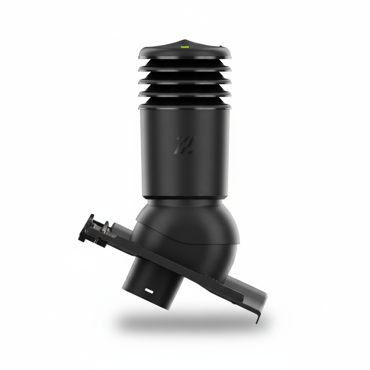 Kominek wentylacyjny IZOLOWANY do dachówki MILANO CZARNY MAT fi125