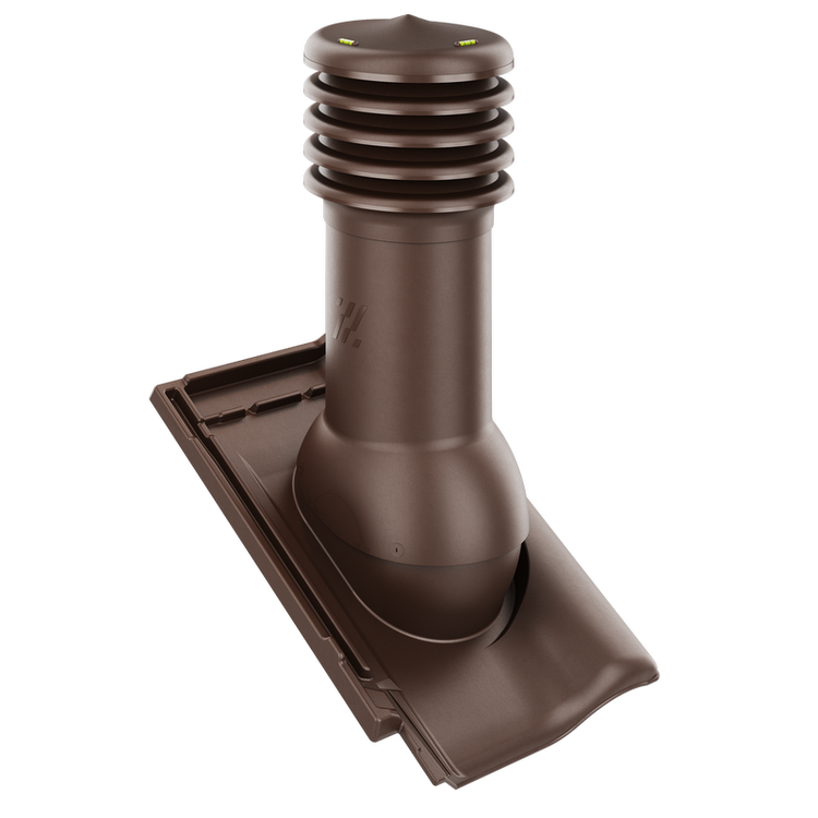 Kominek wentylacyjny do dachówki RUBIN 9V BRĄZOWA ANGOBA fi150