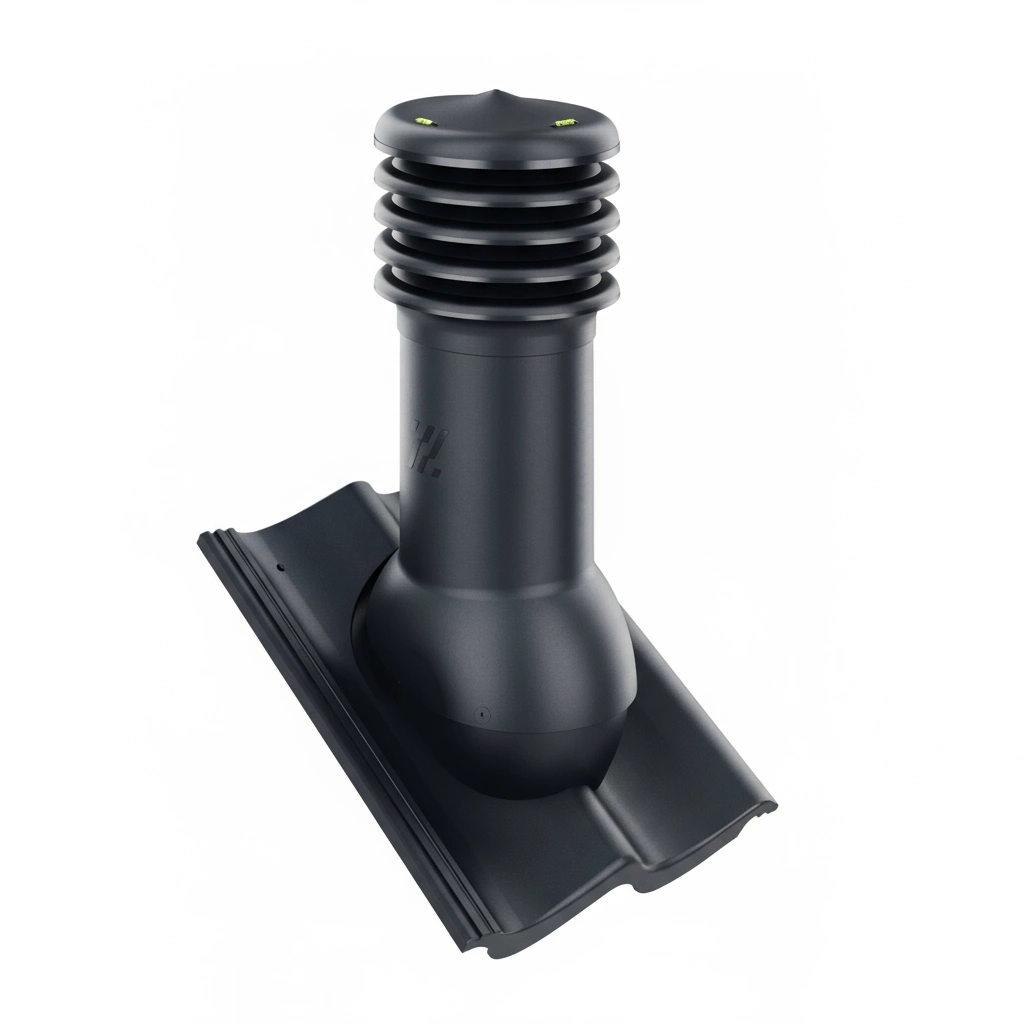 Kominek wentylacyjny do dachówki ALEGRA 9 CZARNA ANGOBA SZLACHETNA fi125 pol_pl_Kominek-wentylacyjny-WYRZUTNIA-do-pokryc-plaskich-BRAZOWY-fi125-6736_1