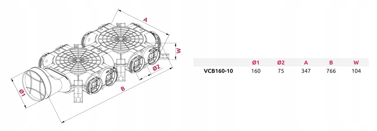 SKRZYNKA ROZDZIELCZA WEJŚCIE BOCZNE ROZDZIELACZ REKUPERACJA fi 160 / 10x75 mm pol_pl_SKRZYNKA-ROZDZIELCZA-WEJSCIE-BOCZNE-ROZDZIELACZ-REKUPERACJA-fi-160-10x75-mm-4857_10