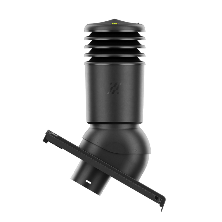Kominek wentylacyjny IZOLOWANY do dachówki KODA ANTRACYT/CZARNA ANGOBA fi150