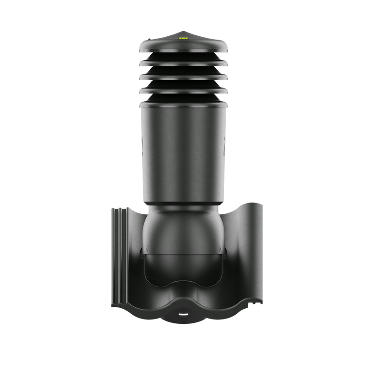 Kominek wentylacyjny IZOLOWANY do dachówki CELTYCKA GRAFITOWY fi150