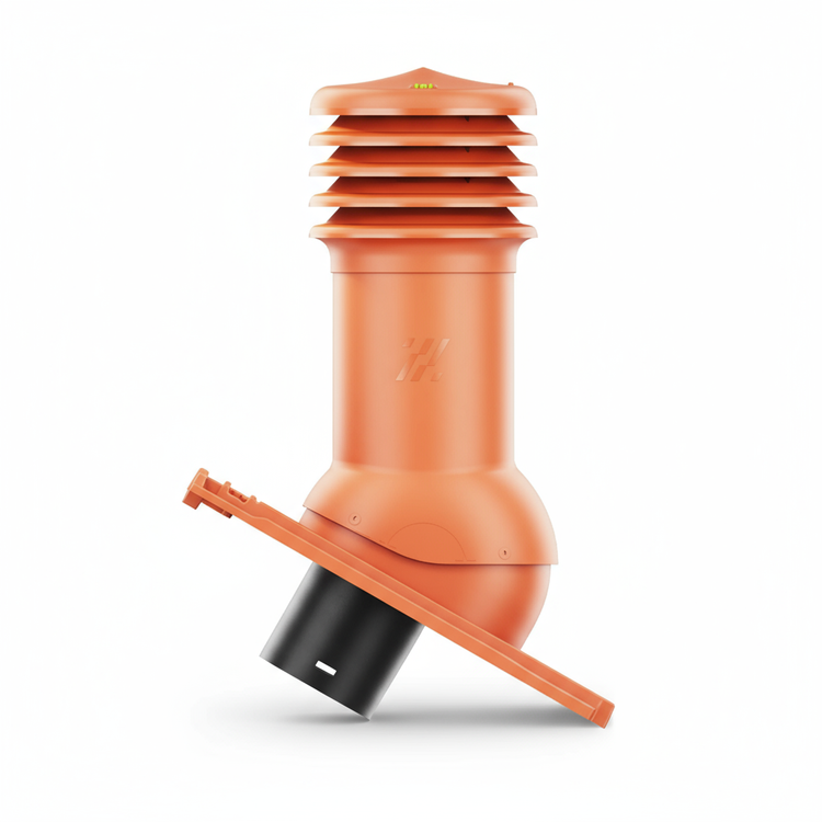 Kominek wentylacyjny do dachówki LINEA CZERWIEŃ NATURALNA/CZERWIEŃ SPIEK fi150