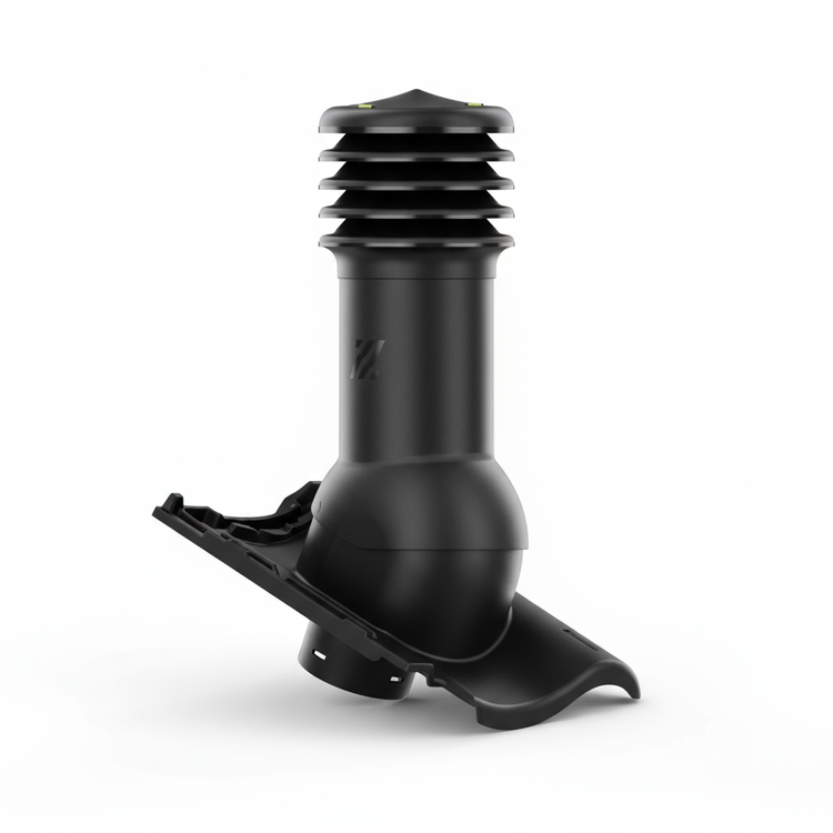 Kominek wentylacyjny do dachówki MILANO CZARNY MAT fi150