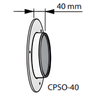 Tuleja kompensacyjna Nakładka dystansująca CPSO-40 do Freshpoint 160 40 mm