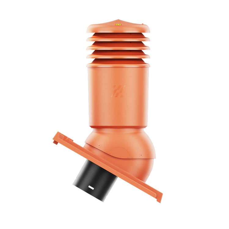 Kominek wentylacyjny IZOLOWANY do dachówki DOMINO CZERWIEŃ NATURALNA fi125