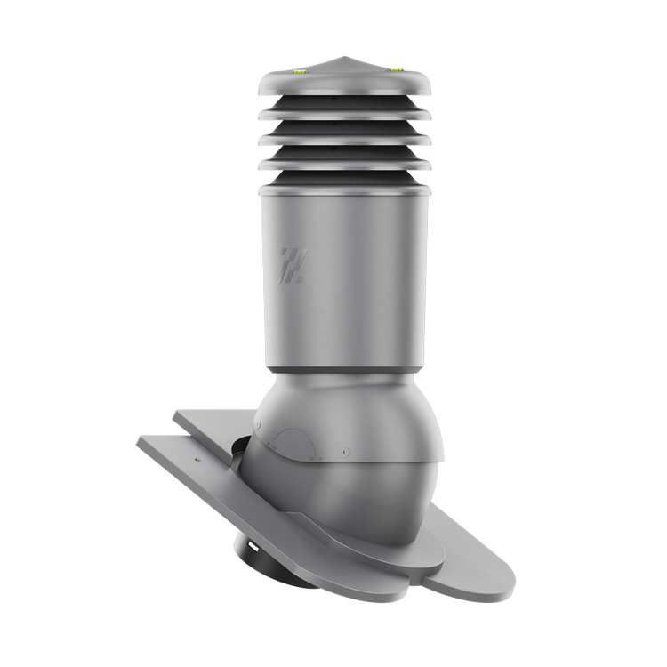 Kominek wentylacyjny IZOLOWANY do dachówki KARPIÓWKI GRAFIT RAL 7024 fi150