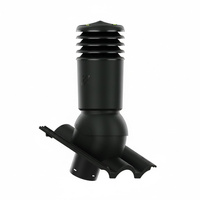 Kominek wentylacyjny IZOLOWANY do dachówki TAUNUS PFANNE (GRECKA)/ TERRAN DANUBIA CIEMNY GRAFIT fi125