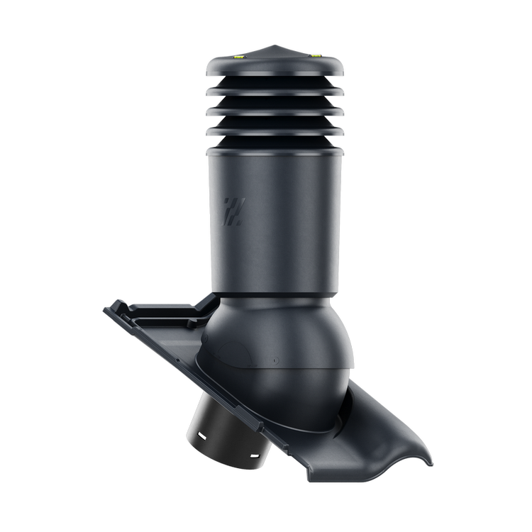 Kominek wentylacyjny IZOLOWANY do dachówki MONZA PLUS ANTRACYT ANGOBA fi150