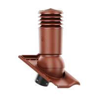 Kominek wentylacyjny IZOLOWANY do dachówki RUBIN 9V KASZTANOWA GLAZURA fi150