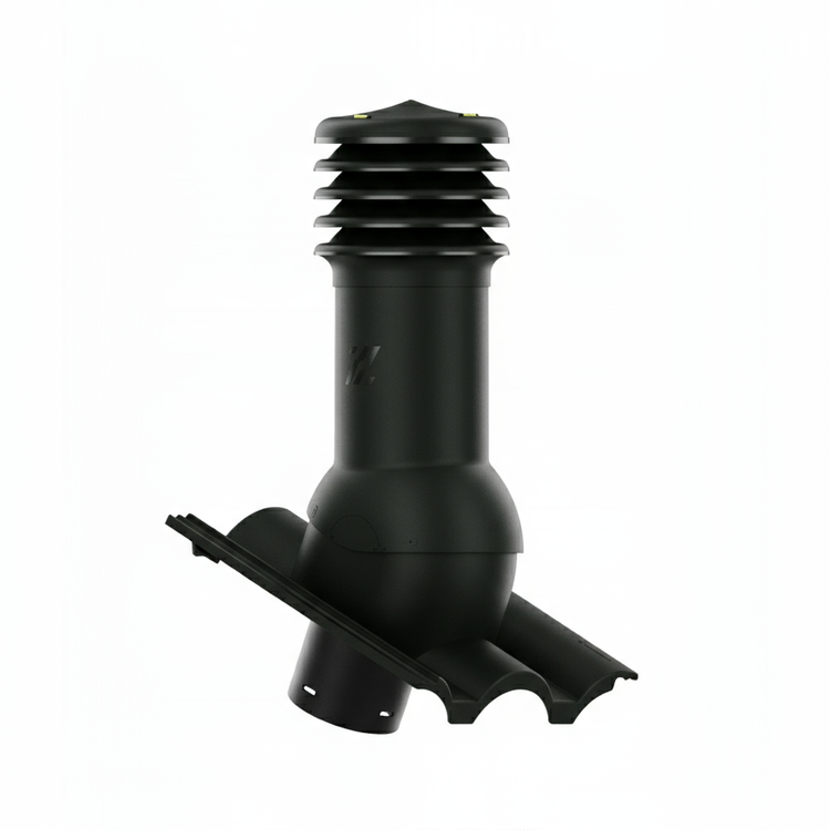 Kominek wentylacyjny do dachówki TAUNUS PFANNE (GRECKA)/ TERRAN DANUBIA CIEMNY GRAFIT fi125