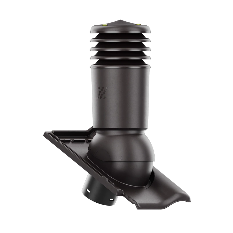 Kominek wentylacyjny do dachówki ALEGRA 9 CZARNA ANGOBA SZLACHETNA fi125 pol_pl_Kominek-wentylacyjny-WYRZUTNIA-do-pokryc-plaskich-BRAZOWY-fi125-6736_2