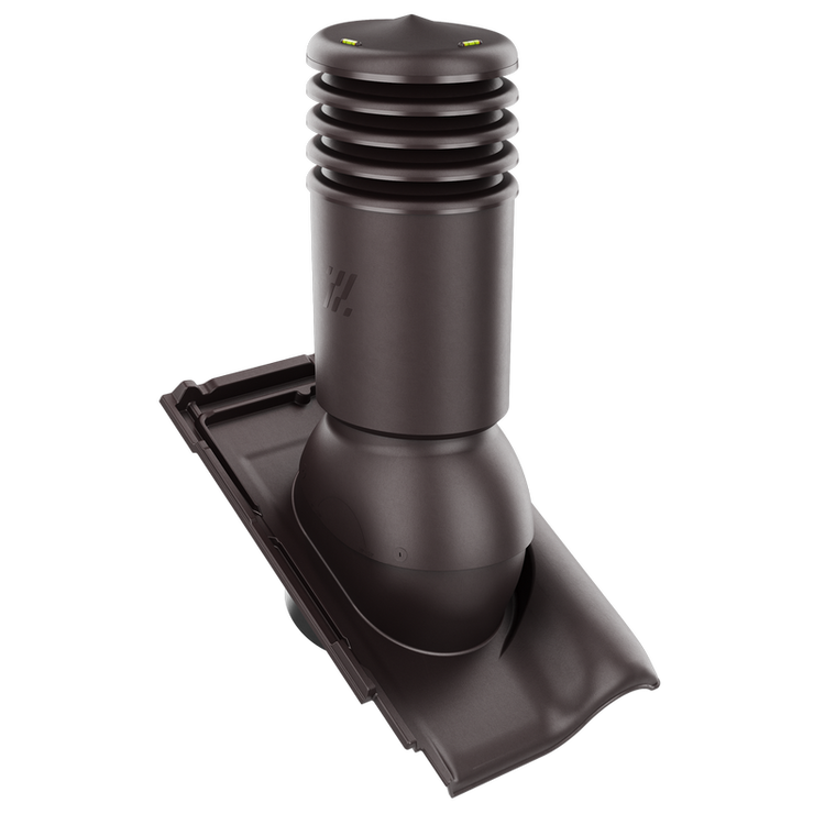 Kominek wentylacyjny IZOLOWANY do dachówki MONZA PLUS MADURO GLAZURA fi125