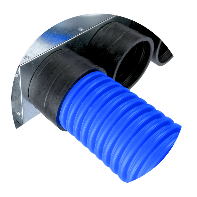 SKRZYNKA ROZPRĘŻNA 3x75 MM | FI 125 | REKUPERACJA OCYNK-GUMA POD ANEMOSTAT