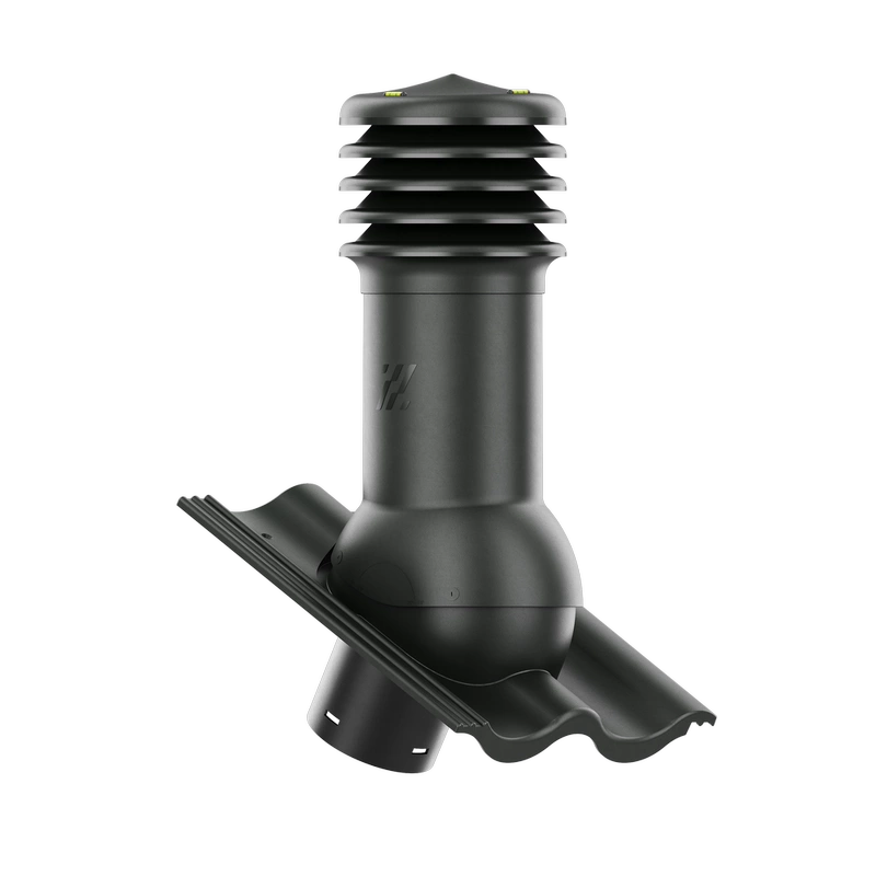 Kominek wentylacyjny do dachówki ALEGRA 9 CZARNA ANGOBA SZLACHETNA fi125 pol_pl_Kominek-wentylacyjny-WYRZUTNIA-do-pokryc-plaskich-BRAZOWY-fi125-6736_2