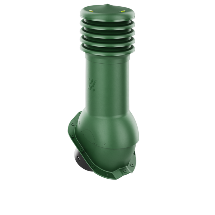 Kominek Wentylacyjny WYRZUTNIA fi125mm do blachy trapezowej T18 ZIELONY RAL 6020