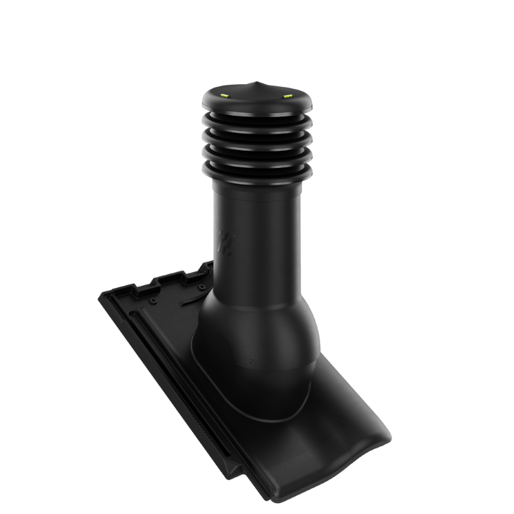 Kominek wentylacyjny do dachówki NIBRA F8 1/2 CZARNY fi150