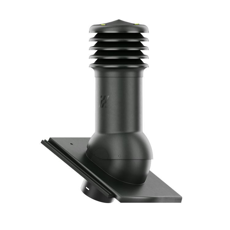 Kominek wentylacyjny do dachówki KAPSTADT PLANAR GRAFITOWY fi125