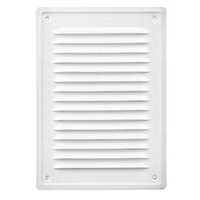 KRATKA OSŁONA WENTYLACYJNA metalowa BIAŁA 14x21