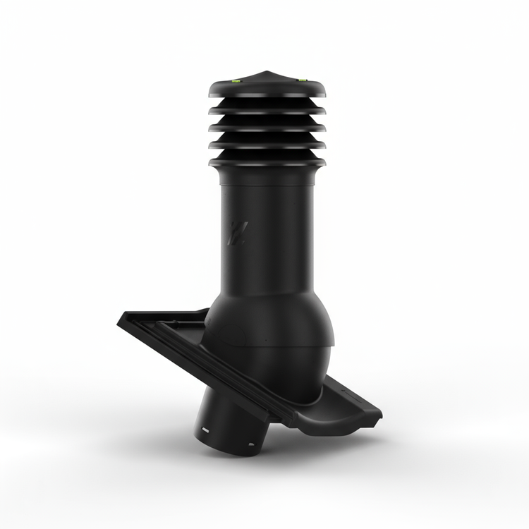 Kominek wentylacyjny do dachówki CANTUS CZARNY MAT/GLAZURA/KRYSZTAŁ fi125