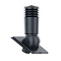 Kominek wentylacyjny IZOLOWANY do dachówki TEVIVA SZARY KRYSZTAŁ CISAR fi150