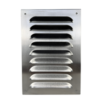 Kratka Osłonka wentylacyjna prostokątna Z SIATKĄ aluminiowa NWM 160 160x230 mm