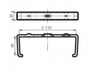 Uchwyt mocujący kanału płaskiego 110x55