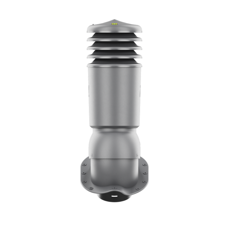 Kominek Wentylacyjny IZOLOWANY WYRZUTNIA fi125mm - Do do Każdej Blachodachówki GRAFIT RAL 7024