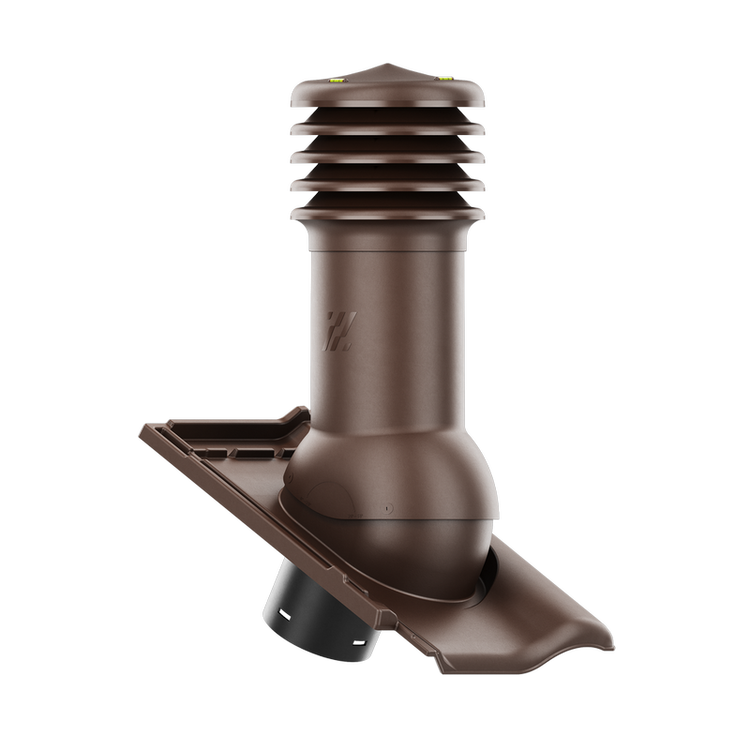 Kominek wentylacyjny do dachówki RUBIN 9V BRĄZOWA ANGOBA fi125