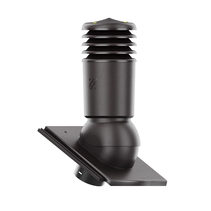 Kominek wentylacyjny do dachówki ALEGRA 9 CZARNA ANGOBA SZLACHETNA fi125 pol_pl_Kominek-wentylacyjny-WYRZUTNIA-do-pokryc-plaskich-BRAZOWY-fi125-6736_2