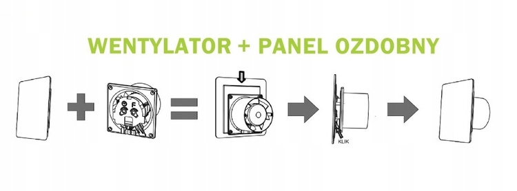 WENTYLATOR ŁAZIENKOWY 100 TIMER CZASOWY SZKLANY