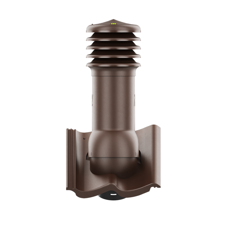 Kominek wentylacyjny do dachówki GOTEBORG PLANAR/DURATOP BRĄZOWA fi150