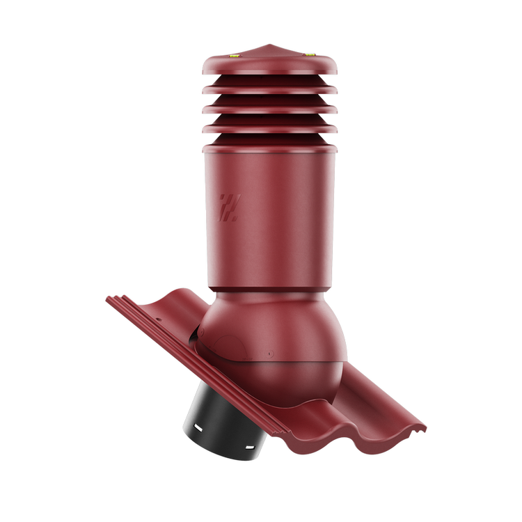 Kominek wentylacyjny IZOLOWANY do dachówki PALEMA ŚLIWKOWY fi150