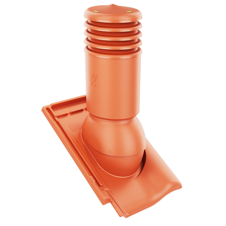 Kominek wentylacyjny IZOLOWANY do dachówki RUBIN 9V CEGLANA/MIEDZIANA ANGOBA fi150