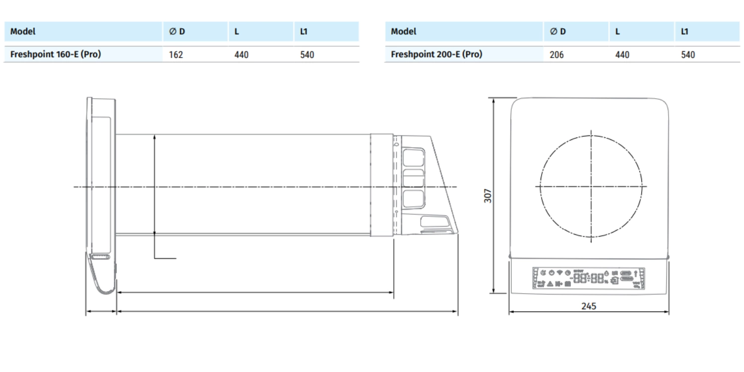 Rekuperator Ścienny Decentralny Freshpoint 160-E / Pro 57m3/h pol_pl_Rekuperator-Scienny-Decentralny-Freshpoint-160-E-Pro-57m3-h-6947_9