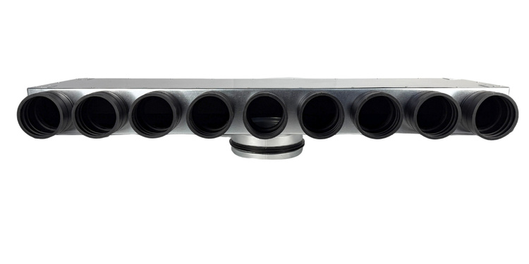 Rozdzielacz wentylacyjny skrzynka rozdzielcza 9x75 fi 160 REKUPERACJA fi75