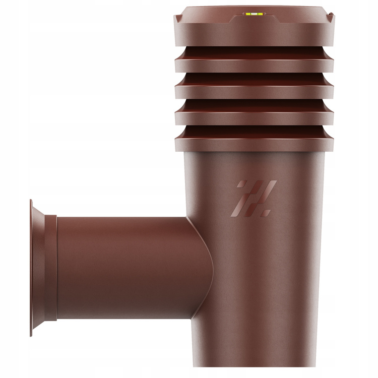 Wyrzutnia czerpnia ścienna kominek wentylacyjny wywietrznik BRĄZ fi110