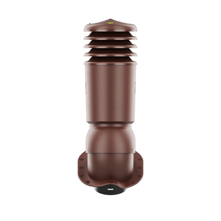 Kominek Wentylacyjny IZOLOWANY WYRZUTNIA fi150mm - Do Każdej Blachodachówki BRĄZOWY RAL 8017