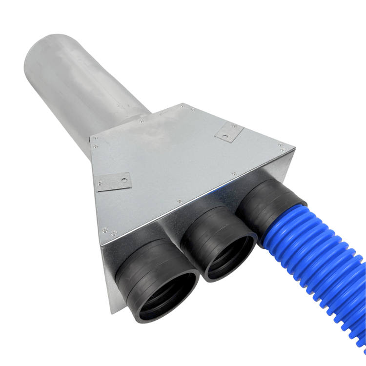 SKRZYNKA ROZPRĘŻNA PRZELOTOWA 3x75mm fi 125 OCYNK GUMA FLEX REKUPERACJA