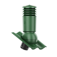 Kominek wentylacyjny IZOLOWANY do dachówki PALEMA JASNOZIELONY/OLIWKOWY fi125