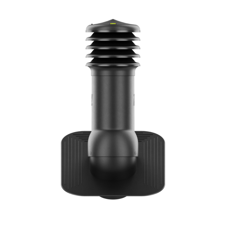 Kominek Wentylacyjny WYRZUTNIA fi150mm pod gont/pape CZARNY RAL 9005