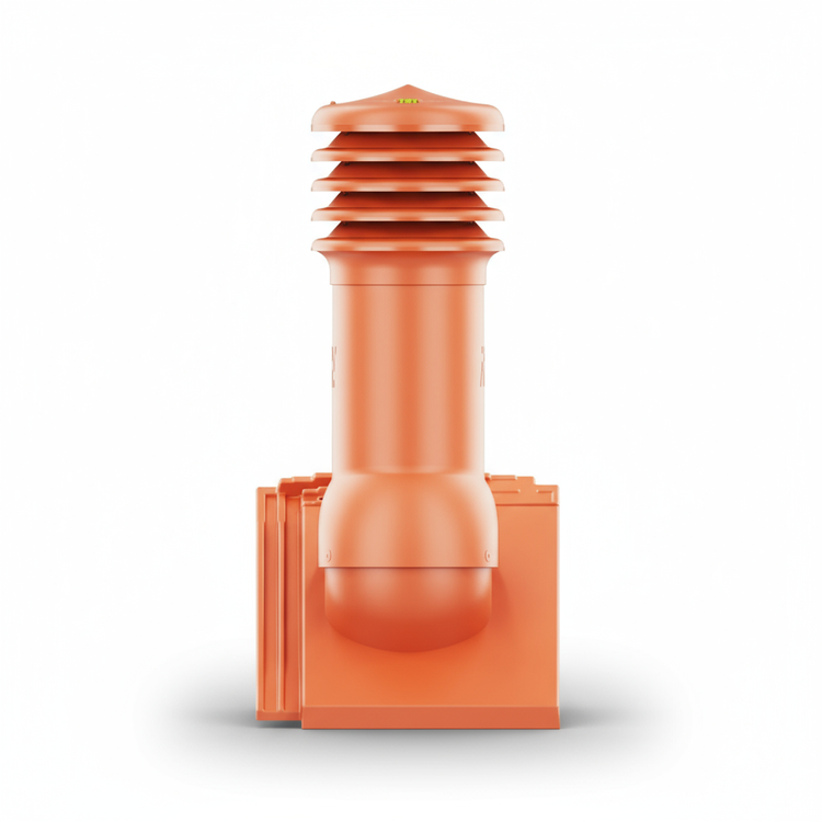 Kominek wentylacyjny do dachówki LINEA CZERWIEŃ NATURALNA/CZERWIEŃ SPIEK fi150