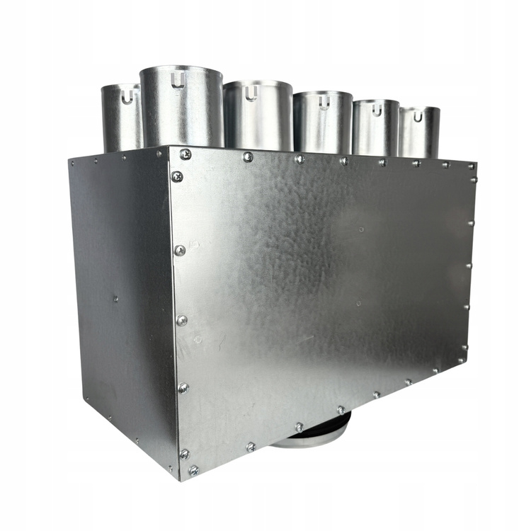 Rozdzielacz wentylacyjny skrzynka rozdzielcza 10x90 mm / fi 200 mm IZOLOWANY