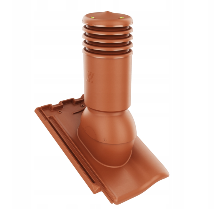 Kominek wentylacyjny IZOLOWANY do dachówki KODA MIEDZIANA ANGOBA fi125