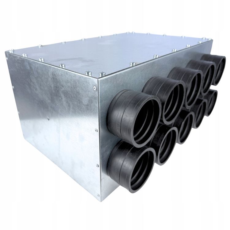 Skrzynka rozdzielcza rozdzielacz przelotowy wentylacja fi160 / 10x75 mm