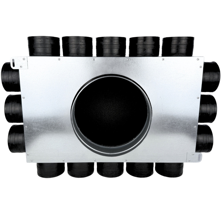 SKRZYNKA ROZDZIELCZA ROZDZIELACZ RUROWY WENTYLACYJNY FI 160 | 16X75 MM