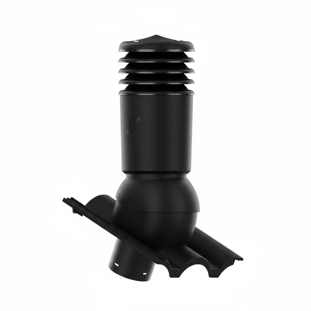 Kominek wentylacyjny do dachówki ALEGRA 9 CZARNA ANGOBA SZLACHETNA fi125 pol_pl_Kominek-wentylacyjny-WYRZUTNIA-do-pokryc-plaskich-BRAZOWY-fi125-6736_2